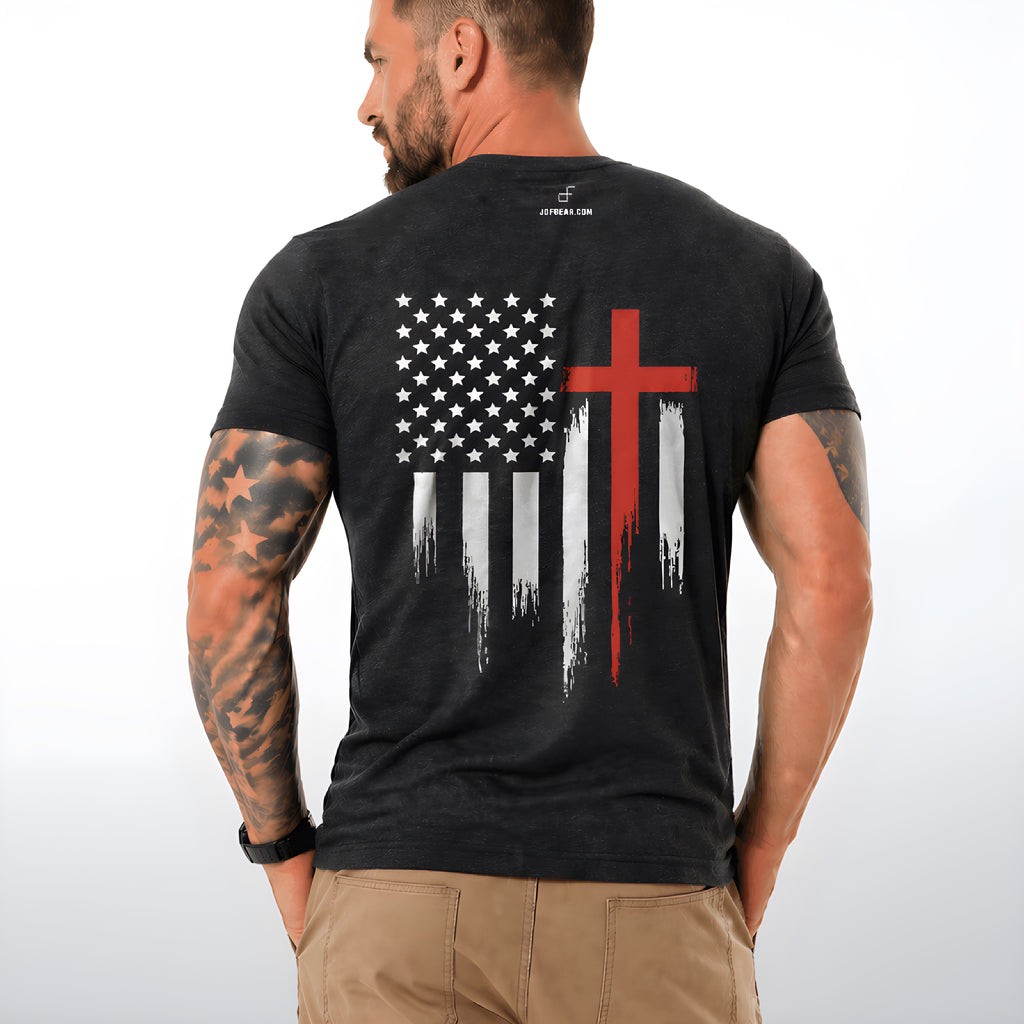 Cross and Flag Tee